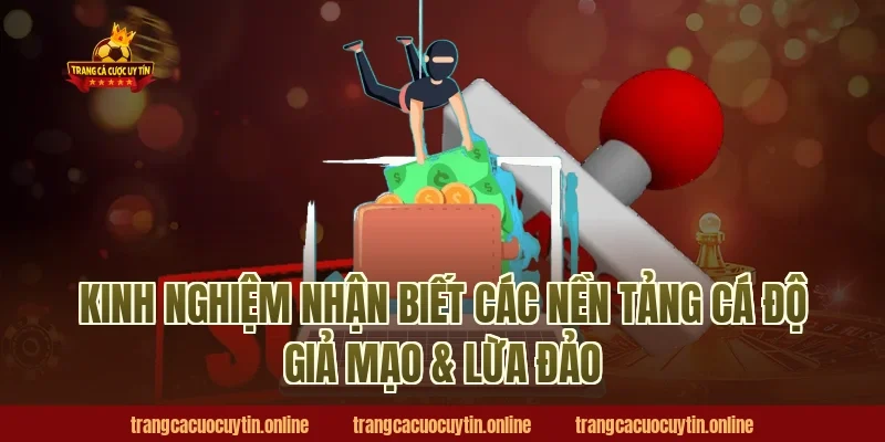Kinh nghiệm nhận biết các nền tảng cá độ giả mạo & lừa đảo&nbsp;